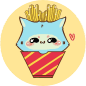 Cupcat with chips